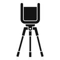 Phone video stand icon simple vector. Mobile tripod Royalty Free Stock Photo