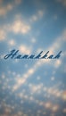 Blue Hanukkah Phone Wallpaper Royalty Free Stock Photo