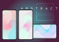 Phone X Abstract Fluid Vector Wallpapers. Pastel Colors.