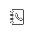 Phonebook agenda outline icon