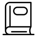 Phonebook icon, outline style