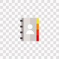 phonebook icon sign and symbol. phonebook color icon for website design and mobile app development. Simple Element from business