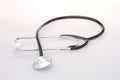 Phonendoscop on a white background. Close-up Royalty Free Stock Photo