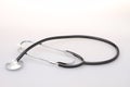 Phonendoscop on a white background. Close-up Royalty Free Stock Photo