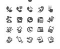 Phones Well-crafted Pixel Perfect Vector Solid Icons