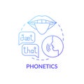 Phonetics concept icon