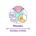 Phonetics concept icon