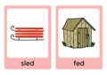 Phonics -ed Flashcards - 2