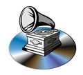 Phonograph with cd