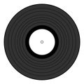 phonograph record - LP vinyl gramophone record vector illustration isolated on white Royalty Free Stock Photo