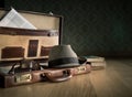 Phoreporter vintage briefcase Royalty Free Stock Photo
