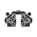 Phoropter glyph icon Royalty Free Stock Photo