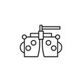 Phoropter icon. Simple line, outline vector of optometry icons for ui and ux, website or mobile application