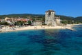 Phospfori tower in Ouranopolis, Athos Peninsula Royalty Free Stock Photo