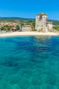 Phospfori tower in Ouranopolis, Mount Athos Royalty Free Stock Photo