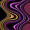 Phosphorescent pink violet waves lines contrasting lines geometries, background