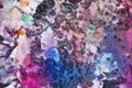 Phosporescent green violet white blue pink red yellow bright colors and hues. Abstract wet paint background. Painting spots. Royalty Free Stock Photo