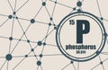 Phosphorus chemical element.