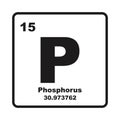 Phosphorus element icon Royalty Free Stock Photo