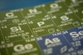 Phosphorus on the periodic table of elements Royalty Free Stock Photo