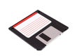 Photo of 3.5 old diskette on white Royalty Free Stock Photo