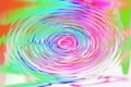 Background circles swirls rainbow lines soundwave waves wavy colours abstract design icon laser light funky patterns Royalty Free Stock Photo