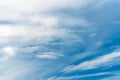 Abstract texture of blue sky with feather and soft clouds Royalty Free Stock Photo