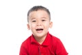 Photo of adorable young happy asian boy looking at camera. Royalty Free Stock Photo