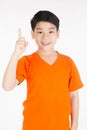 Photo of adorable young happy asian boy looking at camera Royalty Free Stock Photo
