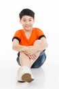 Photo of adorable young happy asian boy looking at camera Royalty Free Stock Photo