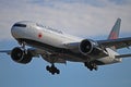 Air Canada Boeing 777-200LR In New Livery Close-Up View Royalty Free Stock Photo