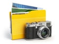 Photo album pc folder icon. Photo camera and folder on Royalty Free Stock Photo