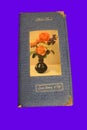 Photo album with picture of roses in vase on top cover Royalty Free Stock Photo