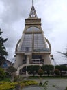 Photo of the Alpha Omega monument in Tomohon City,