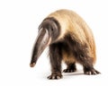 photo of anteater isolated on white background. Generative AI