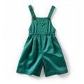 Vibrant Green Overalls For Infant Girls - Inspired By Julie Blackmon