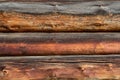 Photo background of a wooden wall of a log house Royalty Free Stock Photo