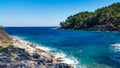 Bay with a view of the wooded peninsula