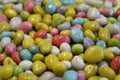 background of a lot of colorful candy stones
