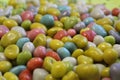 background of a lot of colorful candy stones