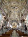 Beautiful Catholic Church interior in Rioverde Mexico Wide Angle Royalty Free Stock Photo