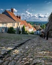 Gold Hill in Shaftesbury, Dorset, England Royalty Free Stock Photo