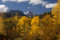 Photo of a beautiful fall season in Colorado with Royalty Free Stock Photo