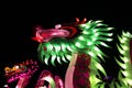 Illuminated chinese dragon lantern Royalty Free Stock Photo