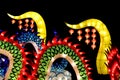 Illuminated chinese dragon lantern Royalty Free Stock Photo
