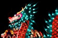 Illuminated chinese dragon lantern Royalty Free Stock Photo