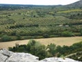 Landscape of the Glauges valley in the Alpilles in Provence
