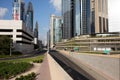 Photo of beautiful modern city with skyscrapers and highway