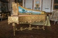 Photo of beautiful old harpsichord in the Borromean Palace, Isola Bella Royalty Free Stock Photo