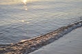 Photo of a beautiful sunny day. Late evening, sunset, tide.